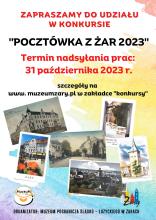 plakat - konkurs pocztówka w Żar